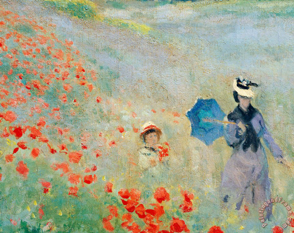 Claude Monet Poppies At Argenteuil painting - Poppies At Argenteuil