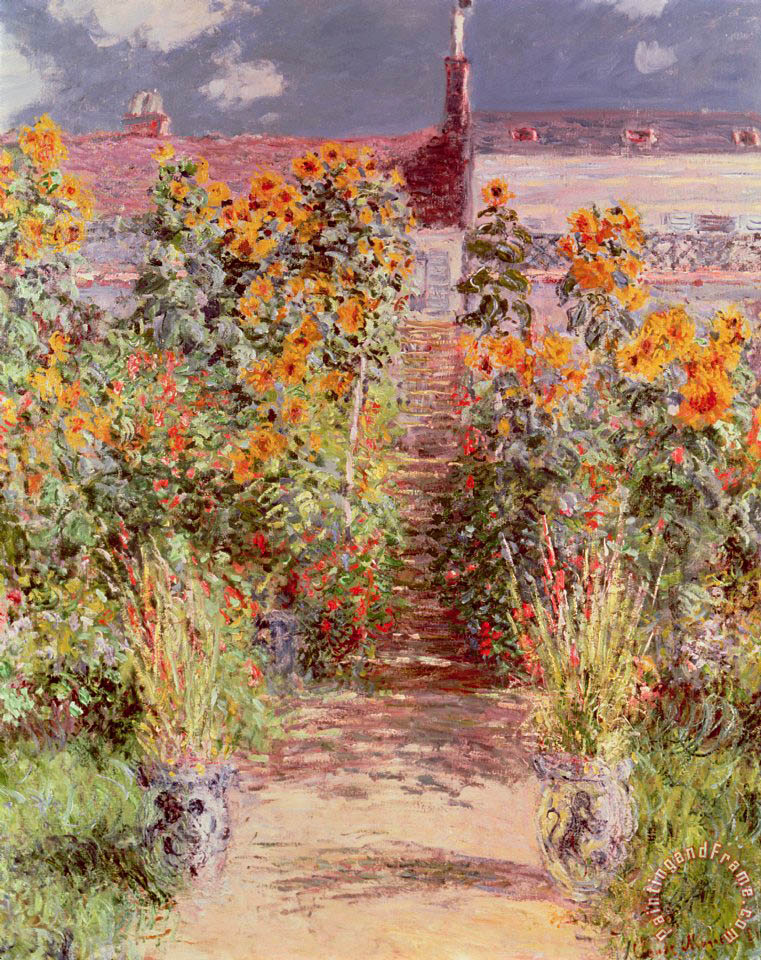 Claude Monet The Garden at Vetheuil Art Print for sale ...