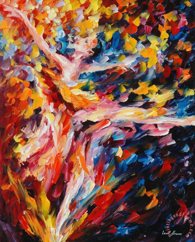 Leonid Afremov Whirlwind Dance painting - Whirlwind Dance print for sale