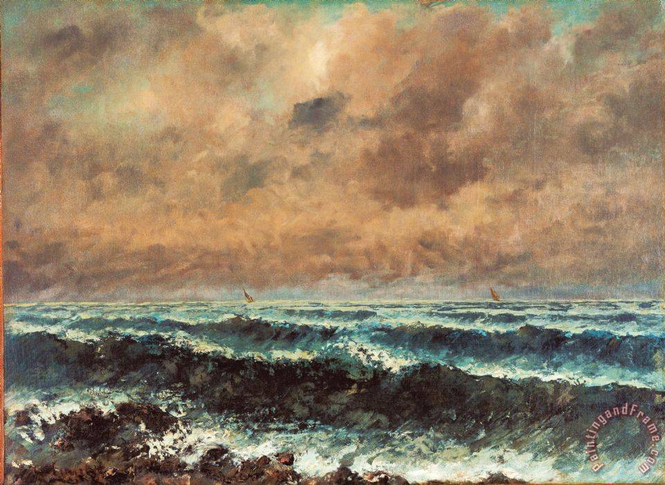 Courbet, Gustave Autumn Sea painting - Autumn Sea print for sale