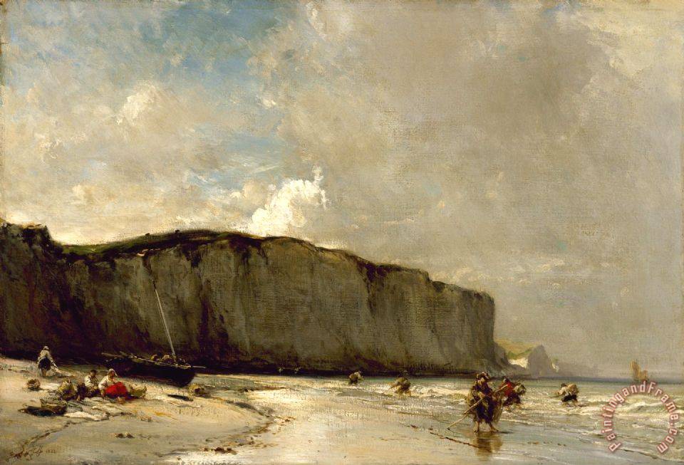 Eugene Isabey View Along The Norman Coast painting - View Along The ...