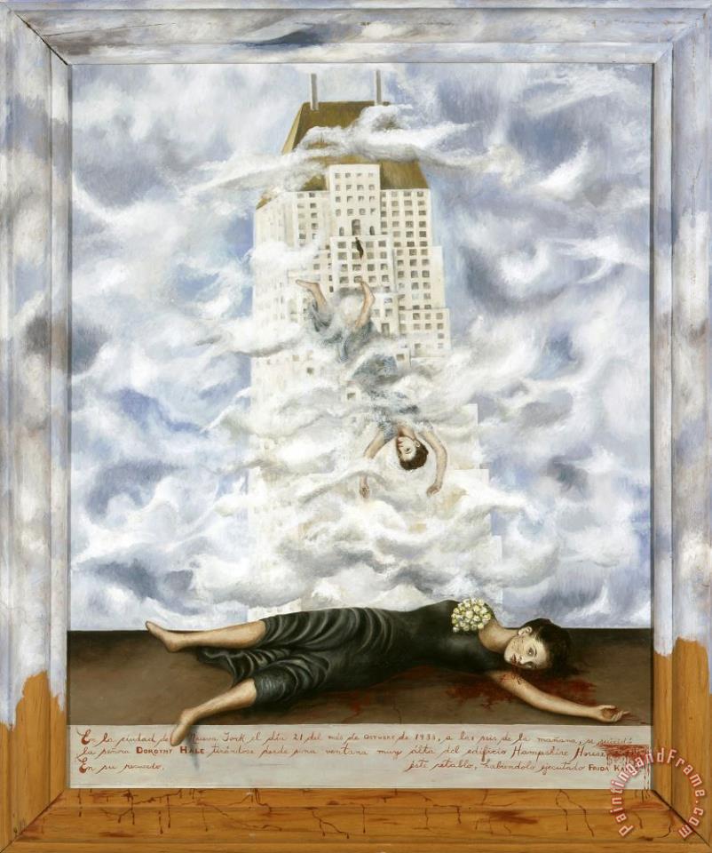 Frida Kahlo The Suicide of Dorothy Hale 1938 painting - The Suicide of