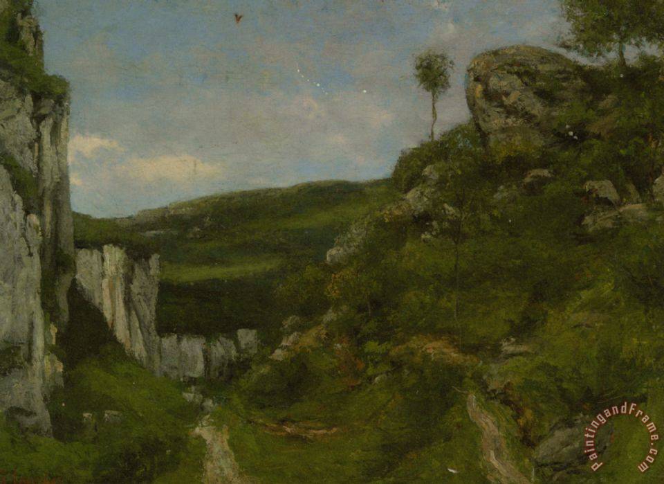 Gustave Courbet Landscape painting - Landscape print for sale