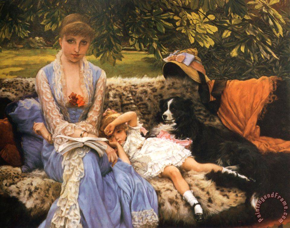 James Jacques Joseph Tissot Quiet painting Quiet print for sale