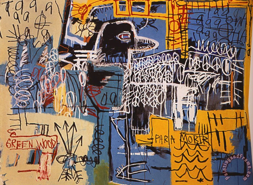 Jean-michel Basquiat Bird on Money painting - Bird on Money print for sale