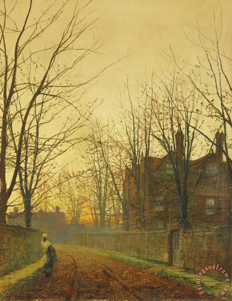 John Atkinson Grimshaw Late October painting - Late October print for sale