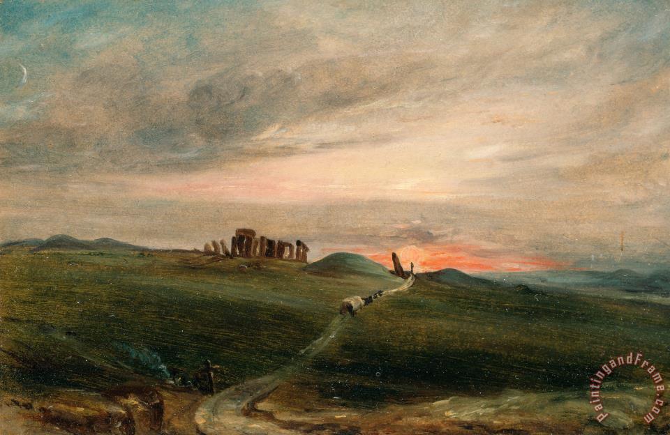 John Constable Stonehenge at Sunset painting - Stonehenge at Sunset