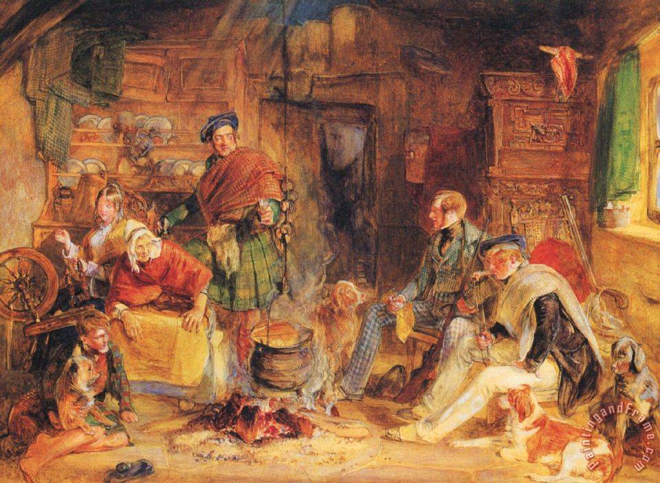 John Frederick Lewis Highland Hospitality painting - Highland