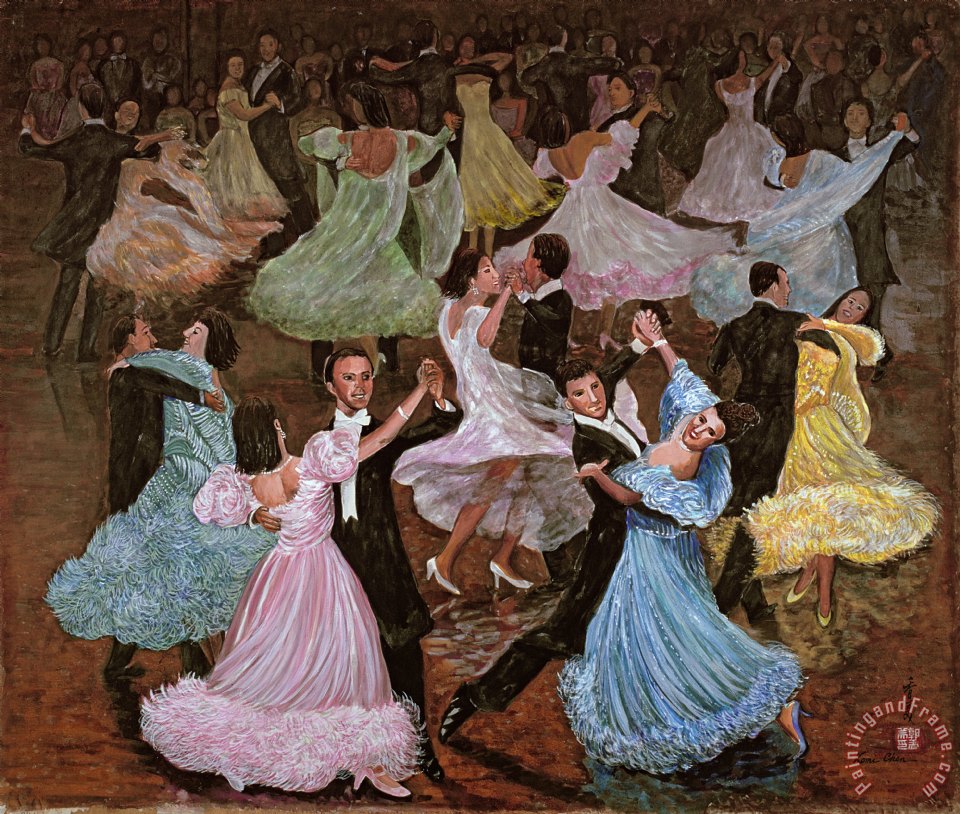 Komi Chen Ballroom Dancing painting  Ballroom Dancing  