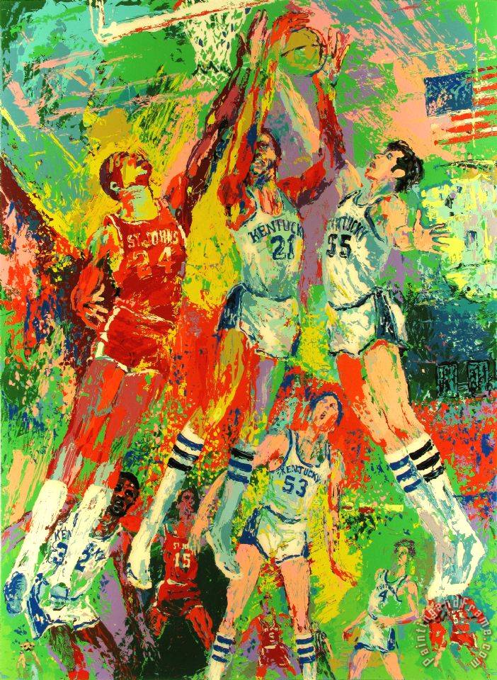 Leroy Neiman Kentucky Wildcats painting - Kentucky Wildcats print for sale