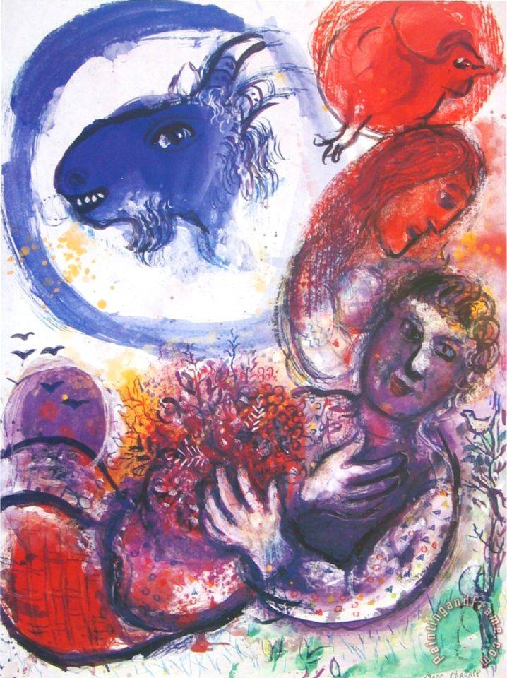 Marc Chagall The Blue Goat painting - The Blue Goat print for sale