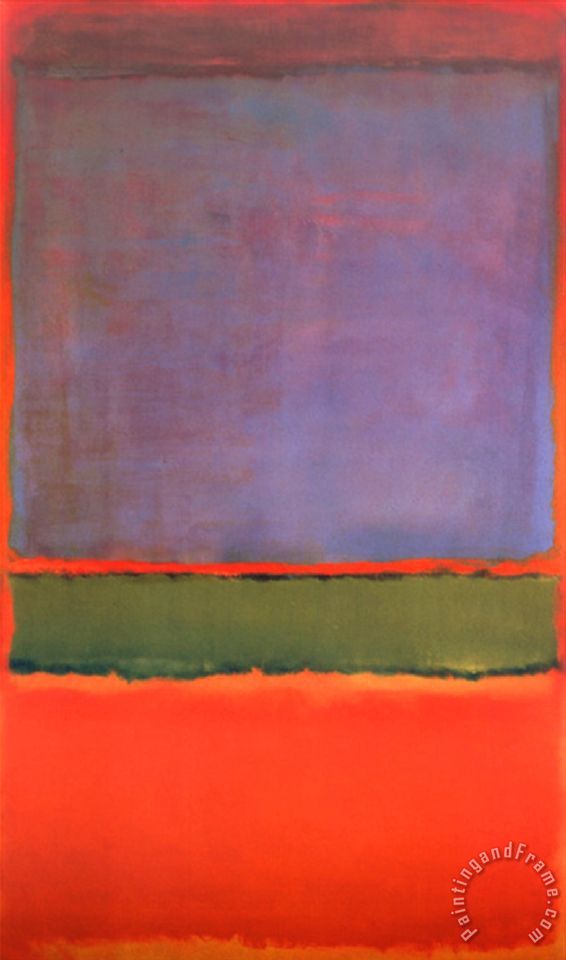 Mark Rothko No 6 Violet Green And Red 1951 painting - No 6 Violet Green ...