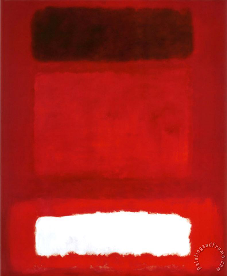 Mark Rothko Red White Brown painting - Red White Brown print for sale