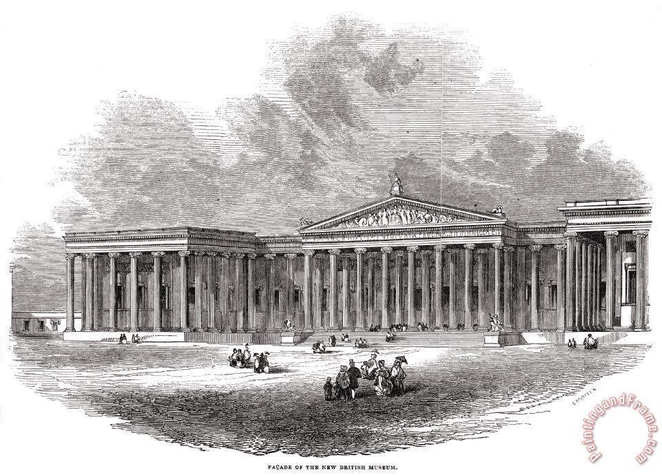Others British Museum, 1845 painting British Museum, 1845 print for sale
