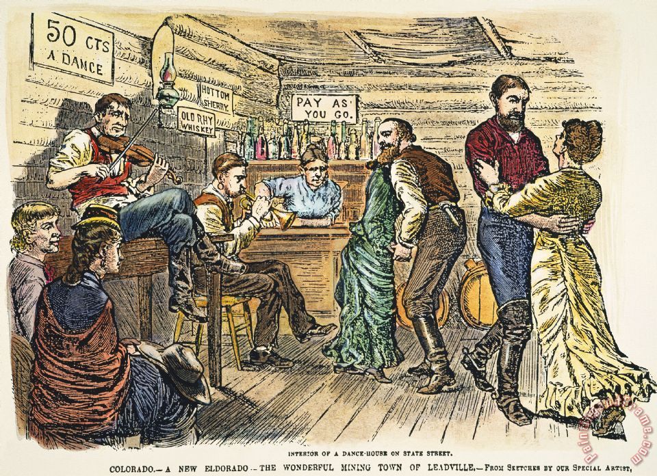 Others COLORADO: SALOON, c1880 painting - COLORADO: SALOON, c1880 print ...