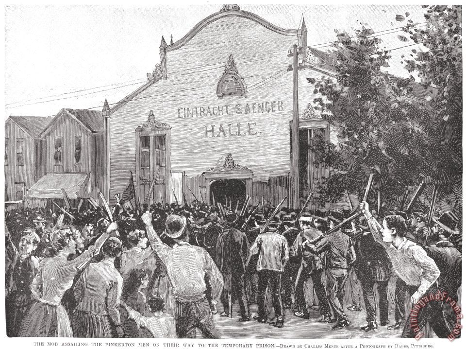 Others Homestead Strike 1892 Painting Homestead Strike 1892 Print