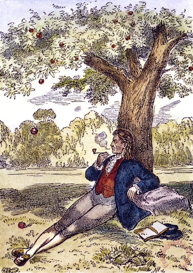Others Isaac Newton And The Apple painting - Isaac Newton And The Apple ...