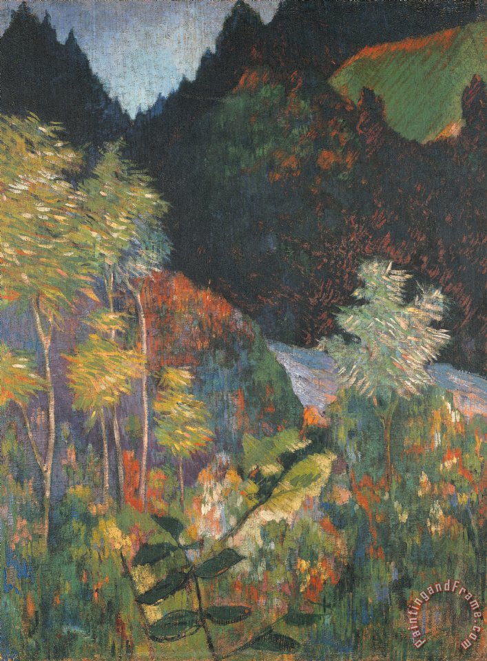 Paul Gauguin Landscape painting - Landscape print for sale