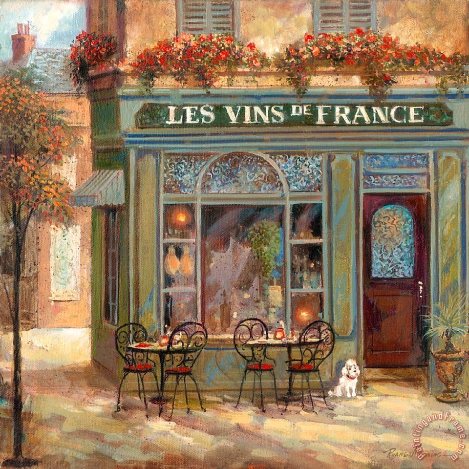 Ruane Manning Wine Shop painting - Wine Shop print for sale