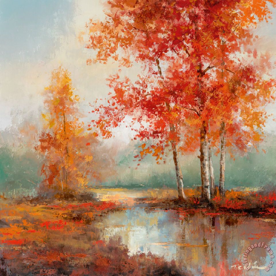 T. C. Chiu Autumn's Grace II painting - Autumn's Grace II print for sale